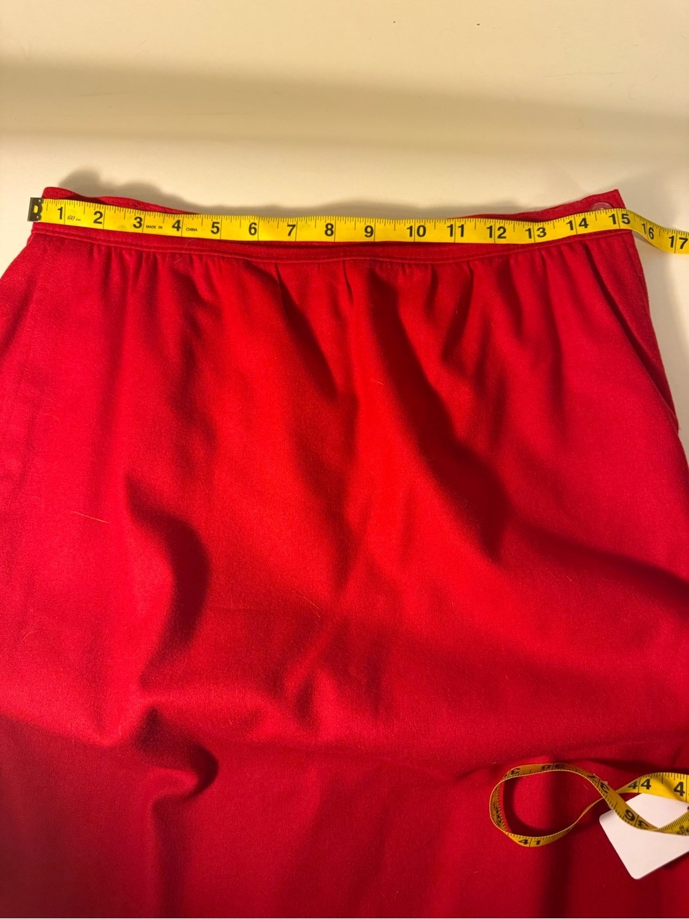 Pendleton Red Midi Straight Skirt - Picture 4 of 6